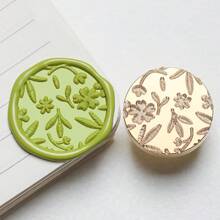 1 Pc, Knitted Series Wax Sealing Stamp Head, Suitable For Envelope Letter Paper/Wedding Invitation Letter/DIY Craft Stamp Decoration/Gift Decoration/Various Holiday Gifts,For School Supplies,Back To School