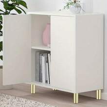 4PCS Aluminium Alloy Furniture Legs - Round Adjustable Sofa Legs Furniture Cabinet Legs, Funiture Feet For Cabinet Desk Table Chair Sofa Bed, Silver