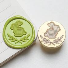 1 Pc, Knitted Series Wax Sealing Stamp Head, Suitable For Envelope Letter Paper/Wedding Invitation Letter/DIY Craft Stamp Decoration/Gift Decoration/Various Holiday Gifts,For School Supplies,Back To School