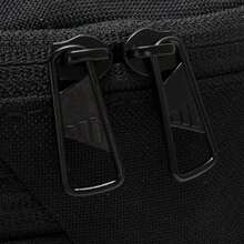 Adidas 男女通用腰包、斜挎包、ESS腰包、单肩包，适合日常、户外、运动、旅行收纳、休闲 - 黑色 - 查看 6