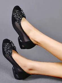 2025 Summer New Breathable Mesh Sandals With Bowknot, Soft Bottom Hollow Out Fashionable Non-Slip Slip-On Casual Shoes For Mothers