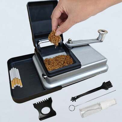 8.0mm Cigarette Rolling Machine With Grooved Board, Manual Cigarette Roller, Portable Home Cigarette Maker, DIY Cigarette Rolling Kit, Christmas Decorations, Christmas Gift