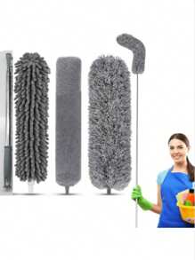 Extendable Feather Duster For Household Cleaning, Reaching High Ceiling, Dust Removal Spider Web Cleaning Tool