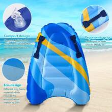 Aufblasbare Surf-Bodyboards mit Griffen, Strand-Schwimmbretter, leicht und tragbar, Wassersport-Bodyboard für Erwachsene, Sommer-Strand-Surfen, Schwimmen, 5 Stile, Strand-Essentials, Strand-Accessoires