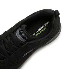 Skechers 232291-BBK Men's Cushioned Rebound Running Shoes For Road Running & Fitness - Black - View 6