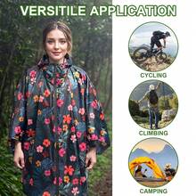 Lightweight Rain Poncho With Zipper, Waterproof Raincoat With Hooded And Pocket, Portable Rain Jacket For Adult Outdoor Activities Summer Cooling, Beach, Travel, Spring Summer Picks, Brides Maid Gifts, Room, Bedroom Decor, Bedroom Decor, Beach, Travel, For Men, For Women, Vacation,Cute Stuff - Multicolor - View 13