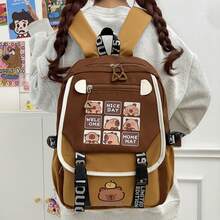 1pz Mochila De Capibara Escolar Y Viaje Bolsa Impermeable - D - Ver 11