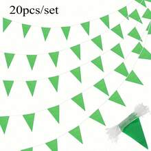 20 buc/set triunghiular colorat steaguri ghirlandă în vrac marea deschidere carnaval ziua de naștere petrecere decorare festival sărbătoare în aer liber