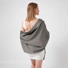 1pc Fashion Women Shawl, Extra Long Bridal Wrap For Wedding Party, All Seasons For Dress - A - View 11