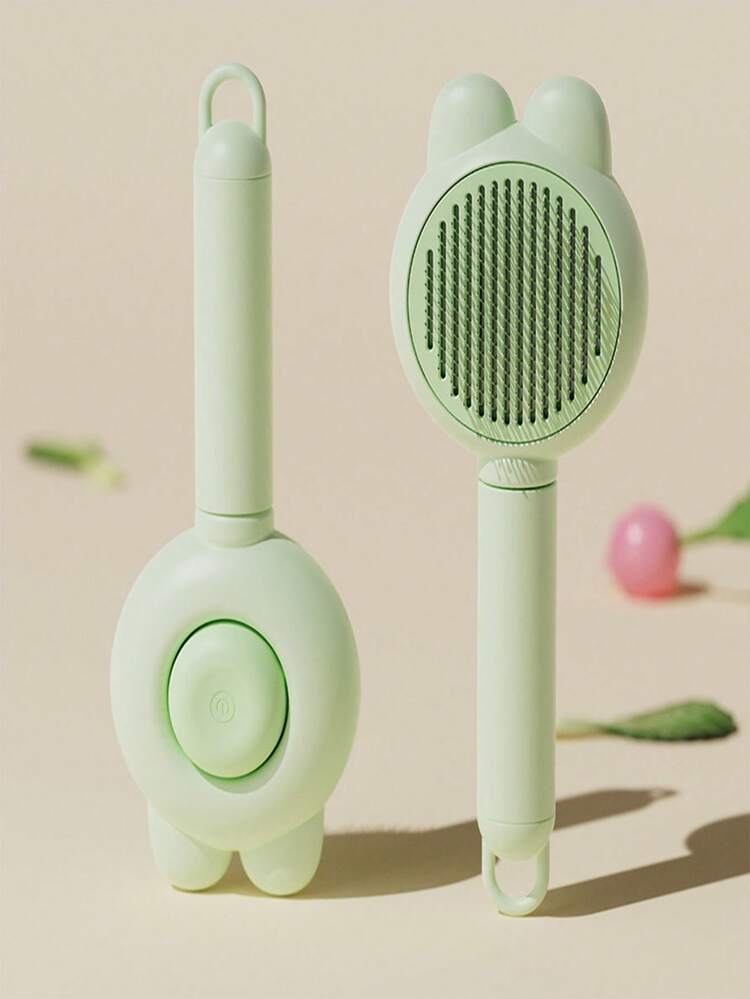 1件装宠物毛发一键去除刷猫刷去除狗毛美容按摩梳针抓板适用于猫狗清洁 - 彩色 - 查看 6