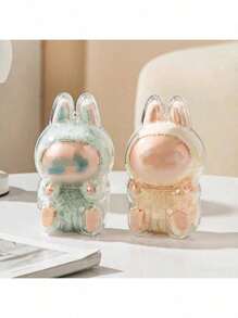 Estuche protector de acrílico Labubuu, caja de exhibición transparente - Cubierta de exhibición para colocar y sentar labulabu, coleccionables, accesorios de figura (figura no incluida), regalos para mujeres