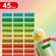 Etichette trasparenti personalizzate con nome, etichette personalizzate impermeabili e durevoli, adatte per la marcatura di documenti, bottiglie d'acqua, forniture scolastiche e per ufficio. Adesivi, forniture scolastiche, ritorno a scuola