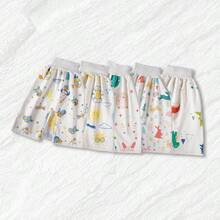 1pc Waterproof Anti-Leakage Baby Potty Training Pants/Skirts, Breathable Soft Material, Washable & Reusable, Suitable For Infants - Multicolor - View 10