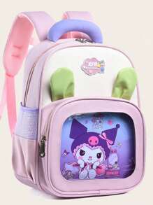 Sanrio Sac à dos léger Sanrio New Kulomi, sac à bandoulière dessin animé mignon à charge réduite, convient pour le campus, les voyages et les vacances