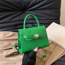 Bolso de mano Birkin de alta gama vintage para mujer, nueva moda veraniega 2025, bolso de hombro de diseño exclusivo para mujer - Verde - Ver 1