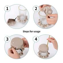 1/3/5/8pcs Nightclub Anti-Drugging Cup Lids, Bar Anti-Spiking Scrunchie Cup Covers, Nightclub Anti-Drugging Devices, Cute Sealed Coffee Cup Lids, Suitable For Bars, Clubs - Multicolor - View 4