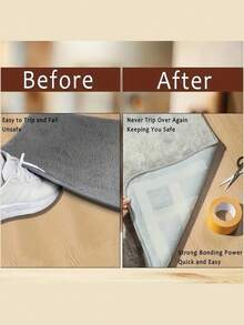 Super Strong Double-Sided Grid Double-Sided Tape, Cloth-Based Seamless Grid Carpet Tape, Strong Frame Fixing - No Trace, High Viscosity, Suitable For Fabric, Carpet, Plastic, Wood, Glass, Metal Walls And Handmade Products, Can Be Used For Home, Party, Festival And Event, Wedding Scene Decoration - Transparent Grid Design, Waterproof And No Trace