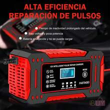 Cargador Inteligente Para BateríA, Cargador De Baterias Inteligente Para Auto, Cargador De BateríA De 12 V, Cargador De BateríA, Cargador De BateríA De Coche, Cargador De BateríA De Plomo-áCido Con Pantalla Led, Cargador De BateríA Inteligente, Desulfurador De BateríA De Coche, Cargador De BateríA Inteligente Totalmente AutomáTico, Mantenedor De BateríA, Cargador De BateríA De Coche Inteligente De 12 V, Cargador De BateríA De Plomo-áCido PortáTil De 12 V,  Dispositivo De Carga De BateríA De Plomo-áCido, Cargador De BateríA De 4 Etapas, BateríA De Plomo-áCido Para ReparacióN De BateríAs De Motocicleta, Mantenedor De BateríA Inteligente Con CompensacióN De Temperatura, Con CompensacióN De Temperatura, Con Pantalla Lcd, Cargador De Coche Inteligente, BateríA De Coche, Mantenedor De BateríA,Para BateríAs De Plomo-áCido,Para AutomóViles, Camiones Y Motocicletas (Negro) - Negro - Ver 5