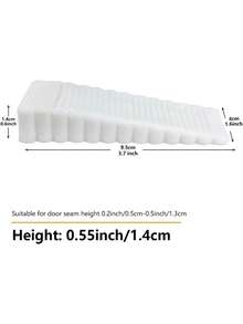 2 Pcs Door Stoppers For Bottom Of Door, 15mm/0.59 Inch Door Stops, Rubber Door Stopper Wedge Anti Slip, Window Stopper Door Stackable, Random Color - Màu sắc ngẫu nhiên - Xem 3