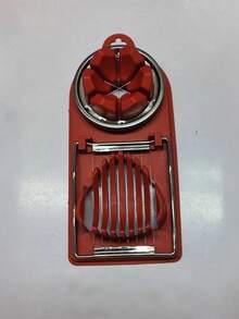 1 Piece 2-In-1 Stainless Steel Egg Slicer And Cutter - A Multifunctional Kitchen Tool That Can Perfectly Slice Eggs, Fruits, Etc. - A Durable Manual Egg Separation Tool, A Reusable Slicer, Kitchen Tool, Kitchen Supplies