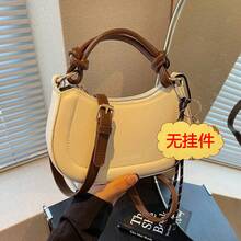 Women Shoulder Bags - 白配咖 單包無掛件 - 查看 2