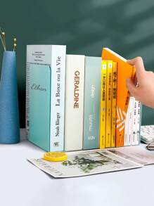 Personalized Custom L-Shaped Book Stand; Simple Large Book Rest; Desktop Storage Book Stand; Metal Creative Partition; Book Shelf Partition; Iron Bracket Back To School