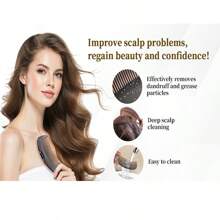 Hollow Tooth Button Design, Deep Cleansing Scalp, Anti-Lice And Anti-Itching, Relieves Psoriasis, Suitable For Boys And Girls, Multi-Functional Hair Care Comb, One Comb For Multiple Uses, Energy Meridian Massage, Improves Scalp Health