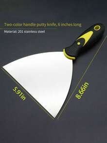 WORKPRO Wallpaper Scrapers 4-Piece, Stainless Steel Paint Scraper, Wall Scraper Set With Soft Handle, For Drywall Finishing, Plaster Scraping, Wallpaper, 38/76/100/150mm