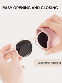 Bộ 4 túi đựng kính râm bằng da PU mềm, hộp đựng kính mắt dạng bóp tiện dụng, unisex, túi đựng kính bằng da PU, hộp đựng kính mắt tối giản màu trơn chống trầy xước, phụ kiện kính mắt, kính râm, kính đọc sách, kính cận, thích hợp cho thể thao ngoài trời, du lịch, đi học, đồ dùng cần thiết khi đi du lịch, túi du lịch, đồ dùng học tập và nghỉ lễ, kính râm nữ. - Nhiều màu - Xem 6