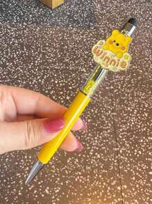 Disney Disney Premium Crystal Gradient Press-Type Gel Pen Set - Officially Licensed Mickey & Minnie & Daisy & Donald & Winnie The Pooh Collectible Design With Interchangeable Character Plates, 0.5mm Quick-Dry Black Ink (2000+ Pages), Luxury Writing Instrument For Journaling & Sketching - Elegant Gift For Disney Collectors & Educators, School Supplies,Back To School