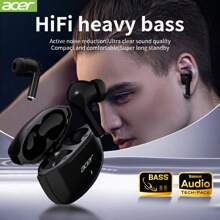Acer Bluetooth-Ohrhörer | In-Ear Design | TWS kabellose Ohrstöpsel | Tiefer Bass Stereo | Niedrige Latenz Gaming | Bequemer Sitz (Studium/Büro/Training/Laufen/Gym) | Kompatibel mit mehreren Geräten (Smartphone/Tablet/Laptop) | Empfohlen als Weihnachts-/Valentinsgeschenk [Acer offiziell authentisch]