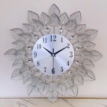 1pc Modern Silent Metal Wall Clock (33CM/13 Inch) - AA Battery Powered Decorative Clock, Stylish Design, Suitable For Living Room/Dining Room/Bedroom/Study Wall Mounted Decorative Clock, Ideal For Home Decoration Gifts Birthday Graduation Room Decor Clock Wall Bedroom Decor Dormitory Decor Back To School School Decor School Surprise School Supplies - Multicolor - View 15