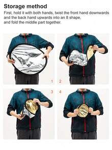 Reflective Board A4 30CM/60CM 2-In-1 3-In-1Gold Silver Mini Portable Photography Reflector, Foldable Outdoor Shooting Light Filling Panel Portrait Shooting, Photography Fill Light Reflector, Portable And Foldable, Selfie Outdoor Shooting Props