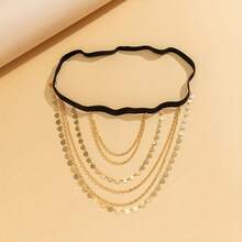 A Unique Multi-Layer Heart Tassel Design Leg Chain, Body Accessories Zinc Alloy Jewelry, Vintage Sexy Style Gift For Women - Bạc - Xem 11