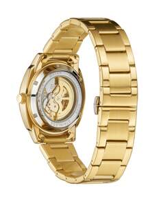 BaGoLee 1pc Men's Mechanical Watch, Hollowed-Out Design Showcasing Mechanical Structure, Self-Winding Accurate Timekeeping, Reliable Waterproof, Comfortable Wear, Versatile For Any Occasion, Suitable For Any Man