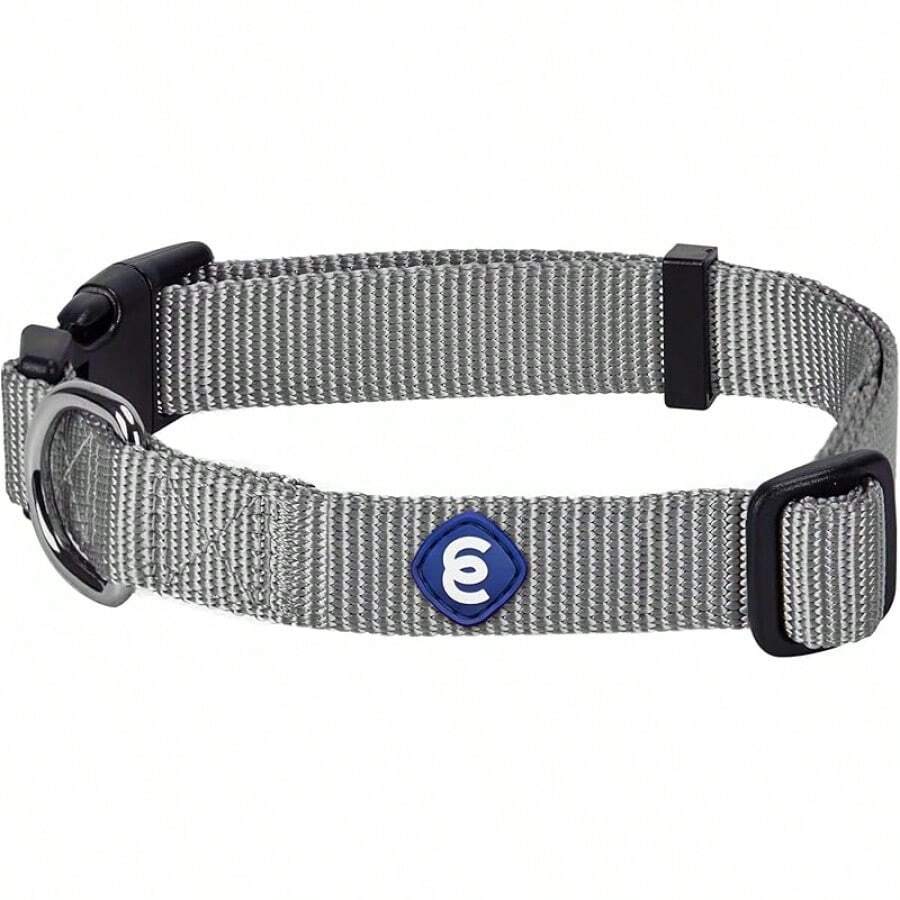 Collar para perros pequeños Blueberry Pet Essentials en Very Berry |   Correa de nylon ajustable y ecológica duradera |   Collar Clásico para Perros Pequeños, Mascotas Machos y Hembra - Gris pedernal - Ver 1