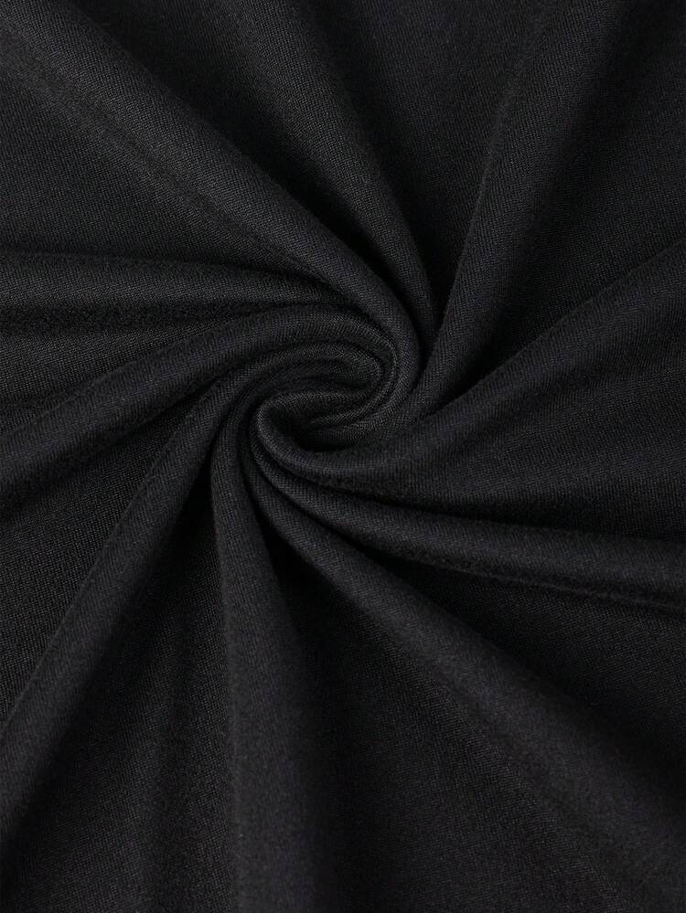 Men's Skull & Slogan Print Sleeveless Tank Top, Suitable For Fitness, Running, Training, Summer Sports Casual Wear, Opaque Fabric - Black - View 7