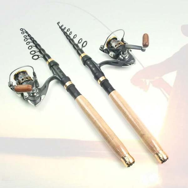 1.8m-3.0m Portable Telescopic Fishing Rod Reel MINI Spinning Rod Carbon Lake Sea Pocket Lure Fishing Goods Carp Rod