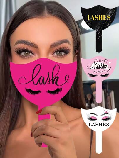 2 piezas Tarjetas de plástico de exhibición de extensión de pestañas como prop fotográfico para técnicos de pestañas, tarjetas de belleza de pestañas de PVC para redes sociales, suministros para técnicos de pestañas, regalos para técnicos de pestañas