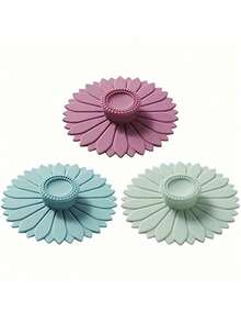 3 أغطية أكواب متعددة الوظائف بشكل دوار الشمس من السيليكون الملون بمقبض محكم، أغطية أكواب/أكواب مرنة من السيليكون، مانعة للتسريب والغبار، أغطية أكواب متعددة الألوان للأكواب والأكواب وإبريق الشاي والقهوة، أغطية أكواب مرنة، أغطية أكواب ساخنة للقهوة والشاي، قابلة لإعادة الاستخدام، ضد الغبار والحشرات، ملحقات الأكواب، العودة إلى المدرسة بعد العطلة، الصيف، هدية.