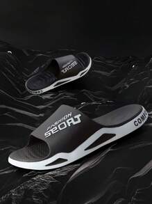 Unisex Comfortable Non-Slip Slippers, Suitable For Indoor Wear, Outdoor Sports, Beach, Bathroom, Home Use. Fashionable Casual EVA Slide Sandals, Ideal For Teens, Summer, Athletic, Vacation, Travel, Graduation Gifts, Birthday Accessories