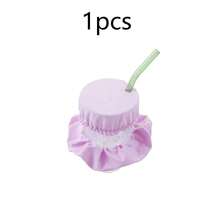 1/3/5/8pcs Nightclub Anti-Drugging Cup Lids, Bar Anti-Spiking Scrunchie Cup Covers, Nightclub Anti-Drugging Devices, Cute Sealed Coffee Cup Lids, Suitable For Bars, Clubs - Multicolor - View 23