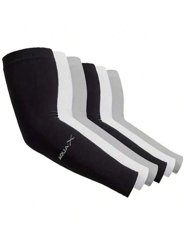 6er-Pack Kühlende Armstulpen - atmungsaktive und UV-schützende Ausrüstung für Sport, Autofahren und Outdoor-Abenteuer, weiße Handschuhe, Armwärmer, Herbstoutfits, Halloween-Kostüme, schwarze Armstulpen, Geschenke für Männer