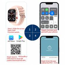 ESFOE 1.83 英寸智能男士手表，LED 功能，带睡眠监测、高清通话、多运动模式、来电提醒和拒接功能、100 种运动模式健身追踪器、语音助手、商务风格、送礼、男女情侣 - 黑色 - 查看 10