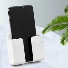 Mobile Phone Charging Stand, Wall-Mounted Storage Rack, Home Bedside Fixed Mobile Phone Charging Stand - White - View 8
