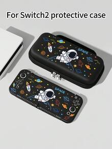 1 件太空宇航员图案保护壳，兼容 2 / Switch NS / Switch OLED / Lite，适用于 / Switch 2 游戏机的配件，一体式套装包括手提箱、卡座、Switch 保护套，兼容 Switch 玩家的最佳礼物 - 多色 - 查看 1