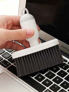 1 件装多功能电脑清洁刷、软毛键盘清洁器、角落和缝隙除尘器 - 淺灰色 - 查看 9