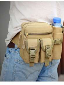 Running Sports Waist Bag, Close Fitting Anti-Theft Mobile Phone Bag, Luya Tactical Water Bottle Waist Bag, Cycling Mountaineering Waist Bag - Multicolor - View 3