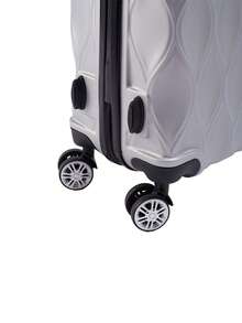 Living And Home 20-Inch ABS Hardshell Suitcase (35*20*58cm) - Scratch-Resistant With Combination Lock - Silver 35cm W X 20cm D X 58cm H - View 11