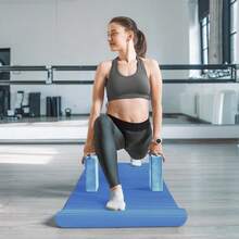 Local Delivery 7-Piece Yoga Equipment Set With Multiple Colors - Yoga Mat With Carrying Strap, 2 Yoga Blocks, Yoga Mat Towel, Yoga Hand Towel, Yoga Strap And Yoga Knee Pad - 藍色 - 查看 5